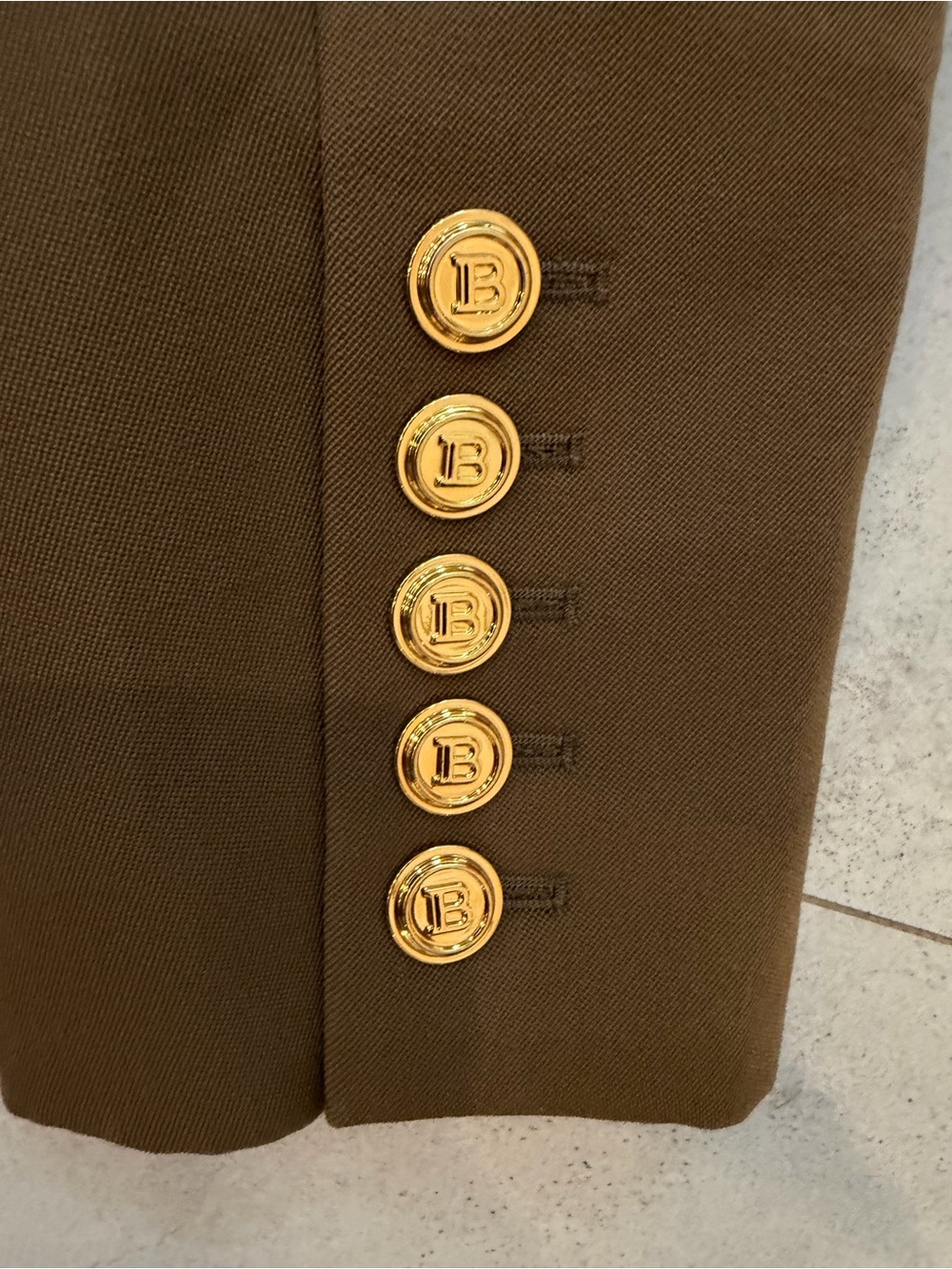 BALMAIN Paris Camel Double Breasted Blazer Size FR 38 / Fits like a Small - Picture 10 of 12